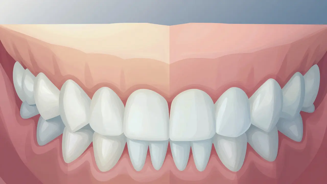 Zubní kvadranty s rozdělením čelisti na čtyři části