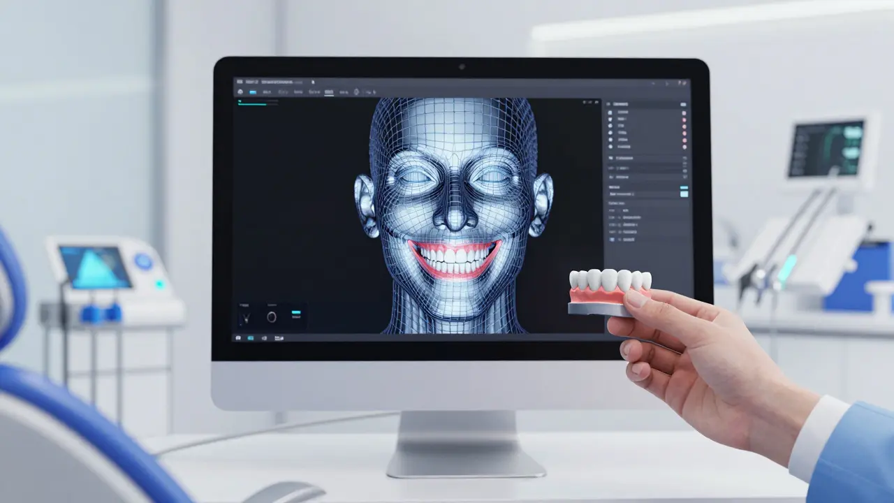Digitální plánování úsměvu v moderní stomatologii pomocí 3D modelu.