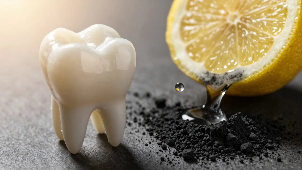 Visual comparison of healthy enamel versus damage from acids