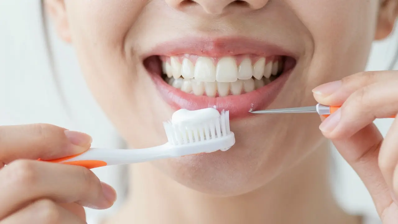 Správná technika čištění zubů pod úhlem 45 stupňů